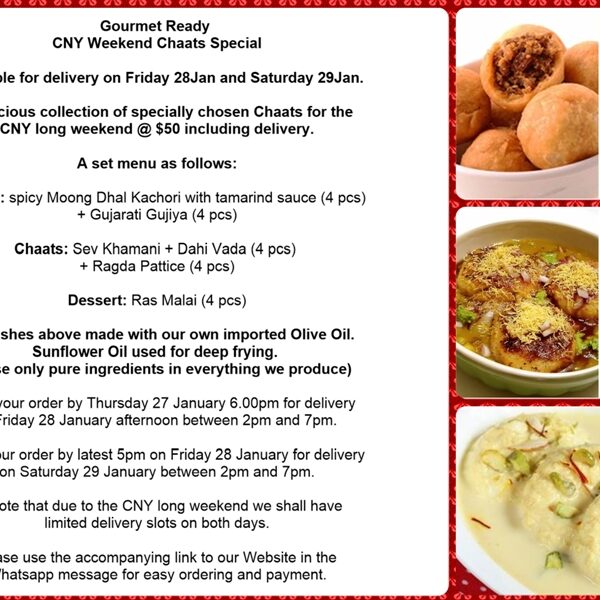FRIDAY DELIVERY ONLY - CNY Chaats Special