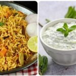 Vegetable Biryani with Raita (for 3-4 adults)